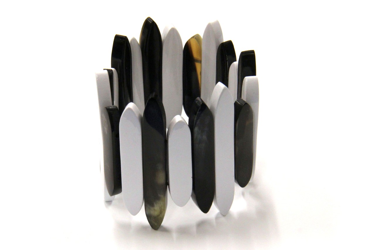 BRACCIALE IN CORNO STRIATO COD. VNBR-18
