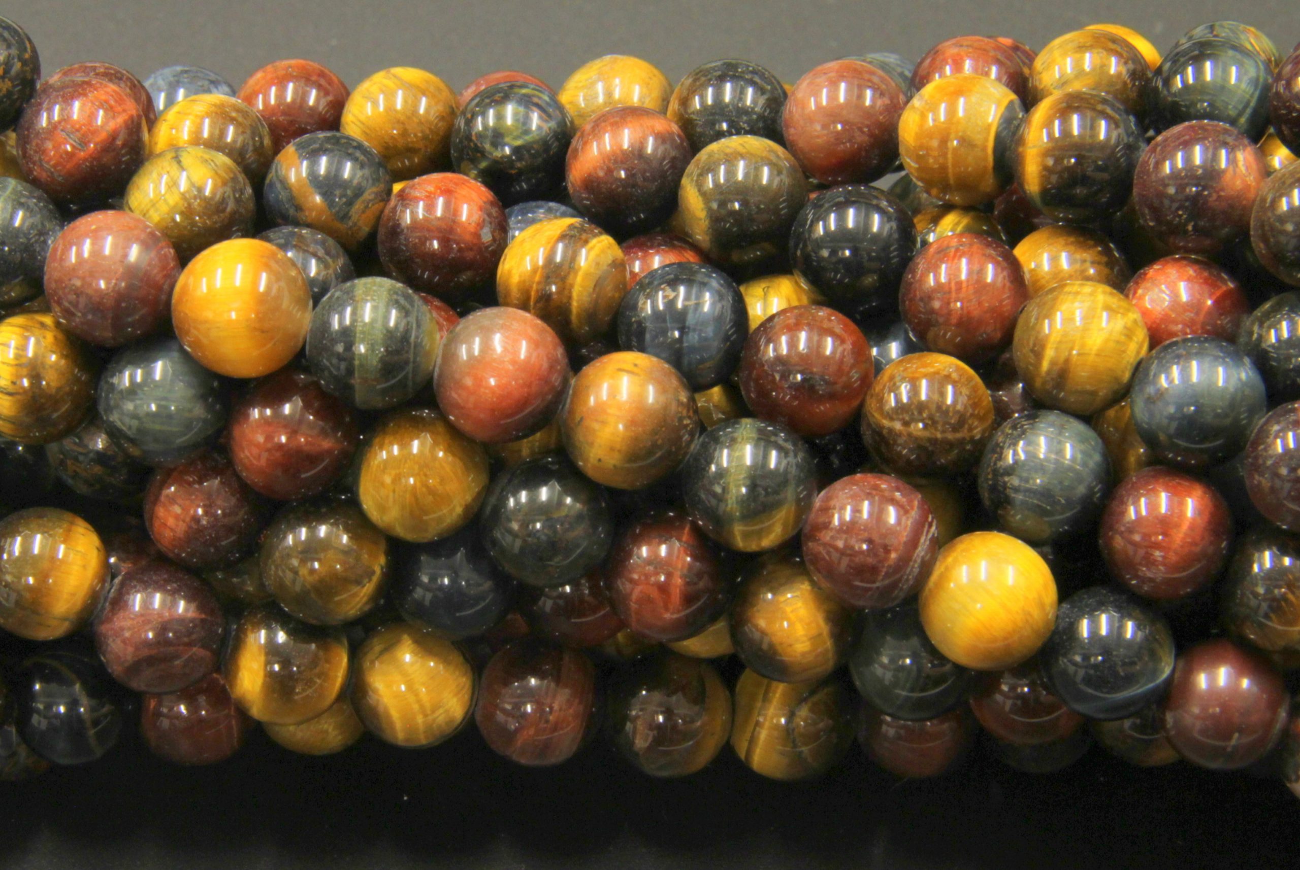 OCCHIO DI TIGRE MULTICOLOR NATURALE LISCIO E SFACCETTATO