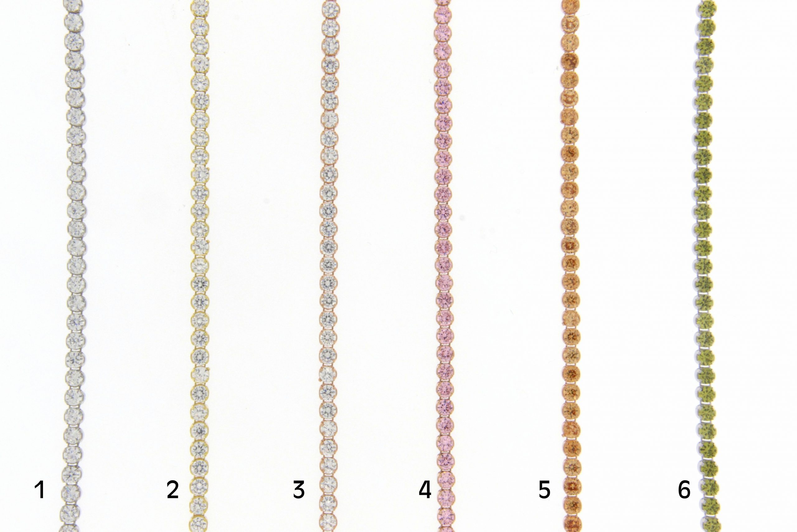 BRACCIALE ARGENTO CON ZIRCONI 2MM COD. ARG.334 - immagine 2