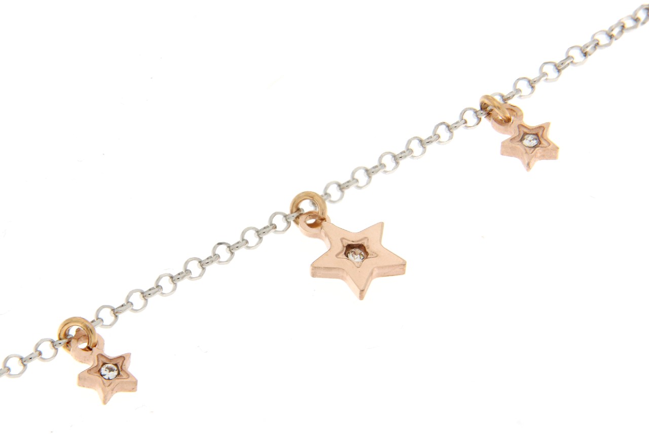 BRACCIALE IN ARGENTO CON STELLE ARG. 457 - immagine 2