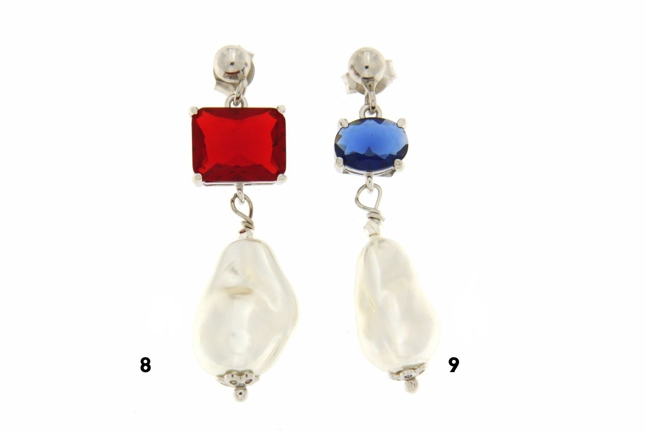 ORECCHINI IN ARGENTO CON PERLE DI FIUME COD. ZIR ROM/ELEM RET/ZIR QUA - immagine 5