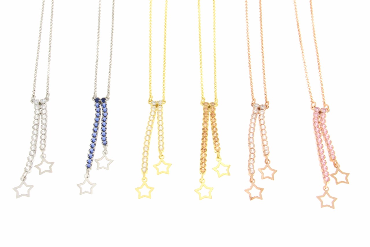 COLLANA CON STELLE COD. ARG.745 - immagine 2