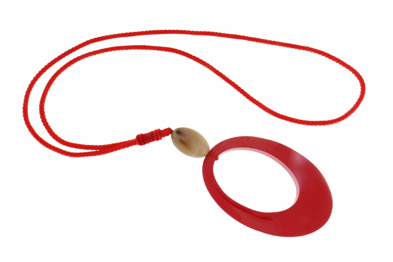 COLLANA IN CORNO SMALTATO COD. 3756