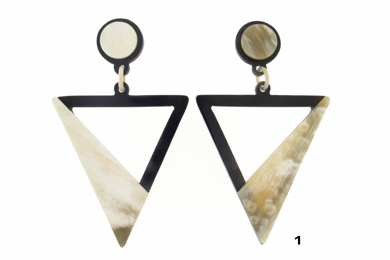 ORECCHINI IN CORNO COD. 3855/3855LQ CLIPS