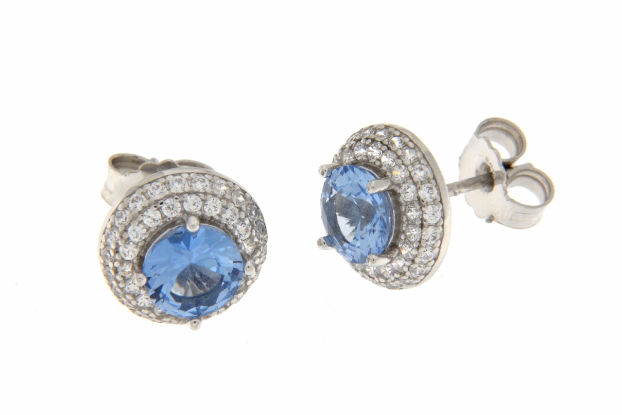 ORECCHINI IN PAVE' E ZIRCONE COD. ARG.947