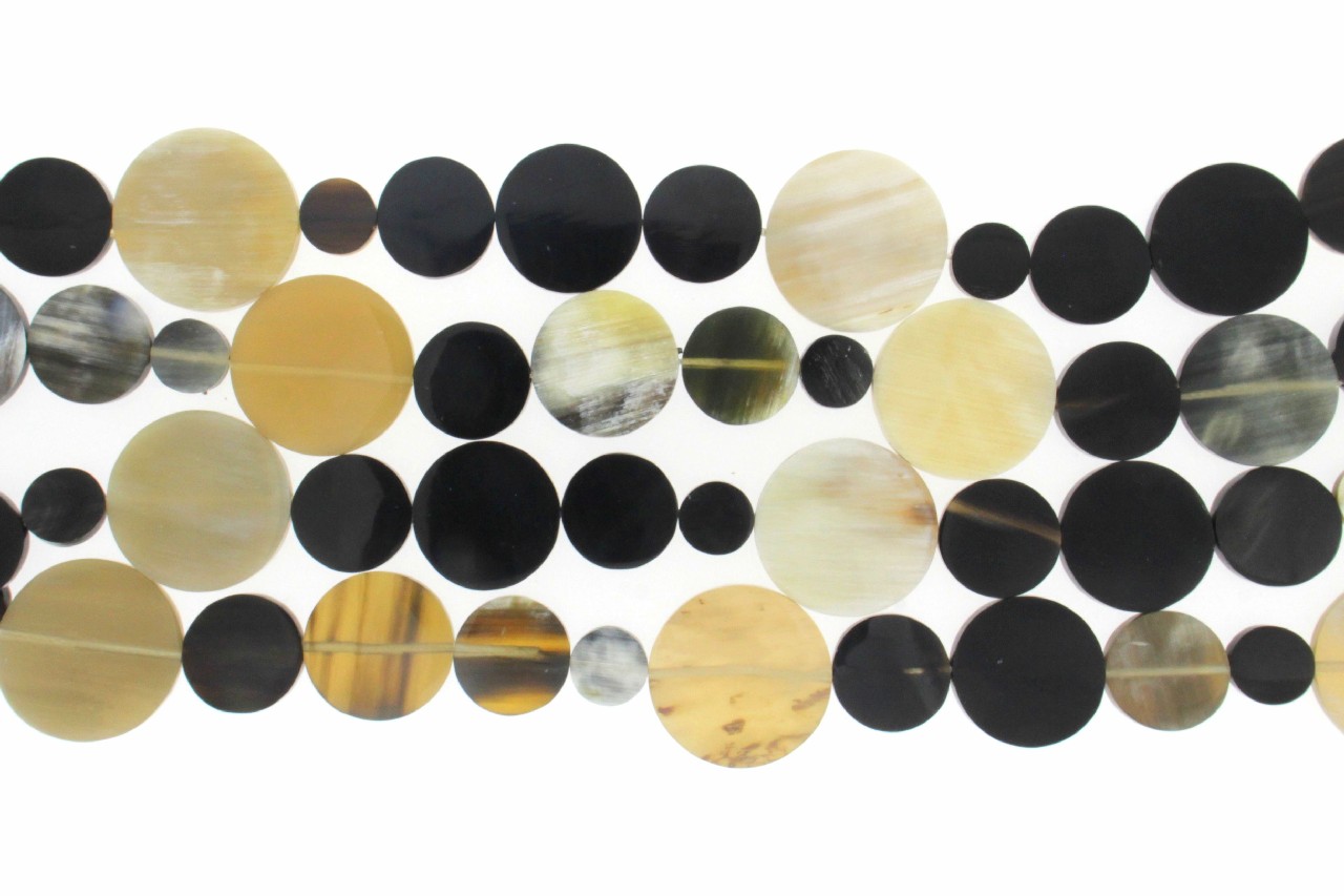 COLLANA A DISCHI IN CORNO COD. NEW1027 - immagine 2