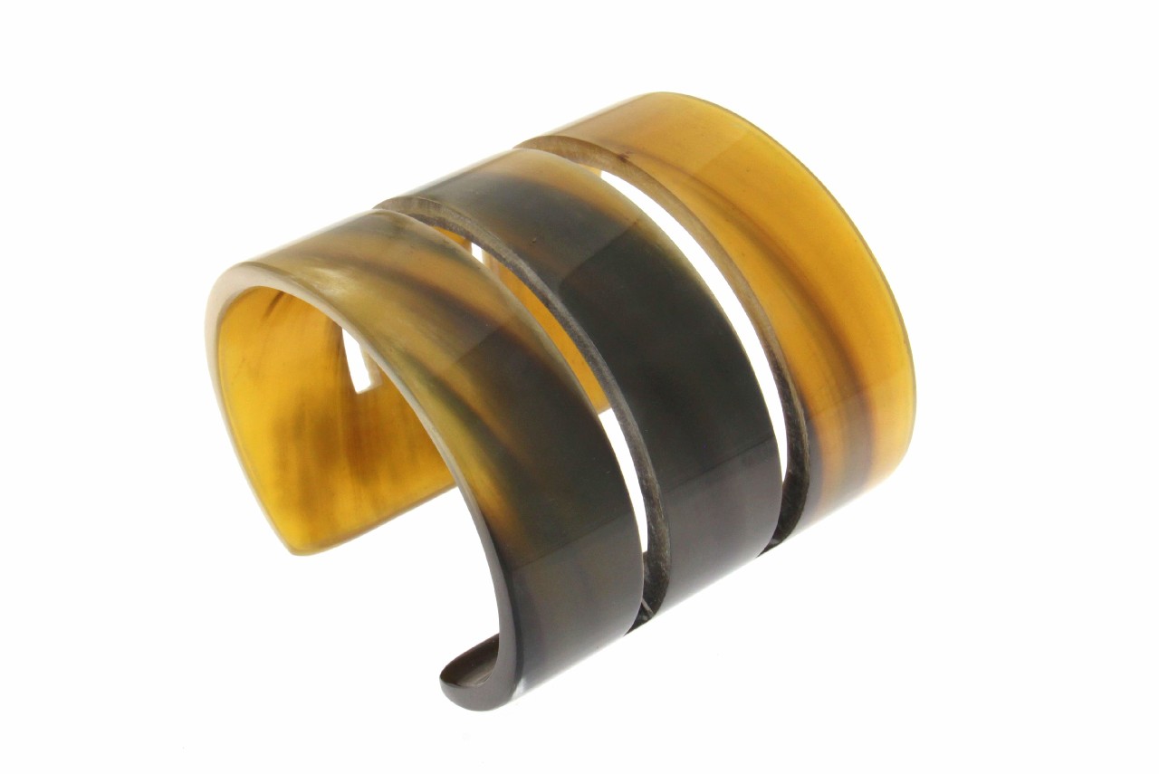 BRACCIALE RIGIDO IN CORNO APERTO COD. 3706BR