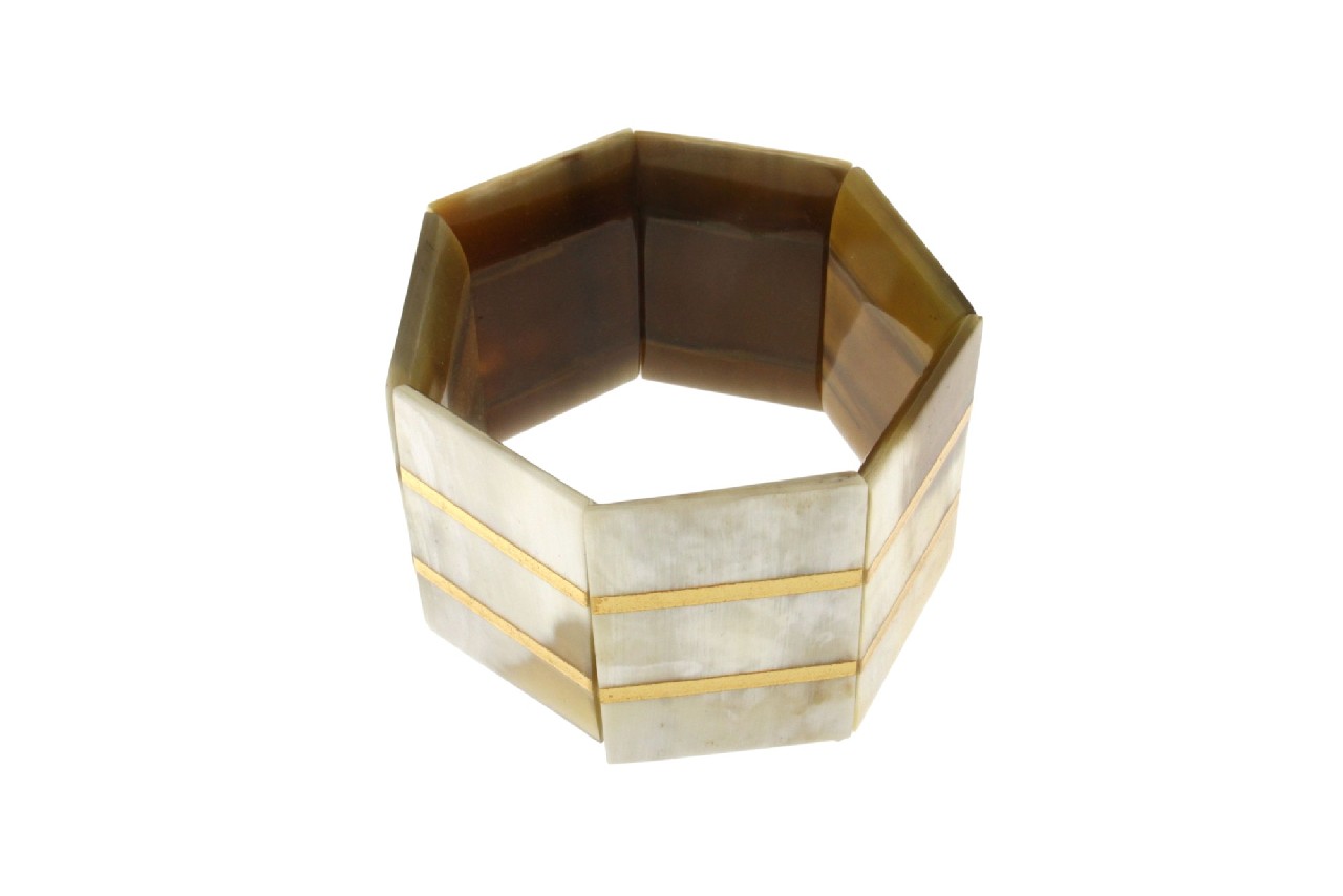 BRACCIALE ELASTICO IN CORNO COD.4105 BR - immagine 3