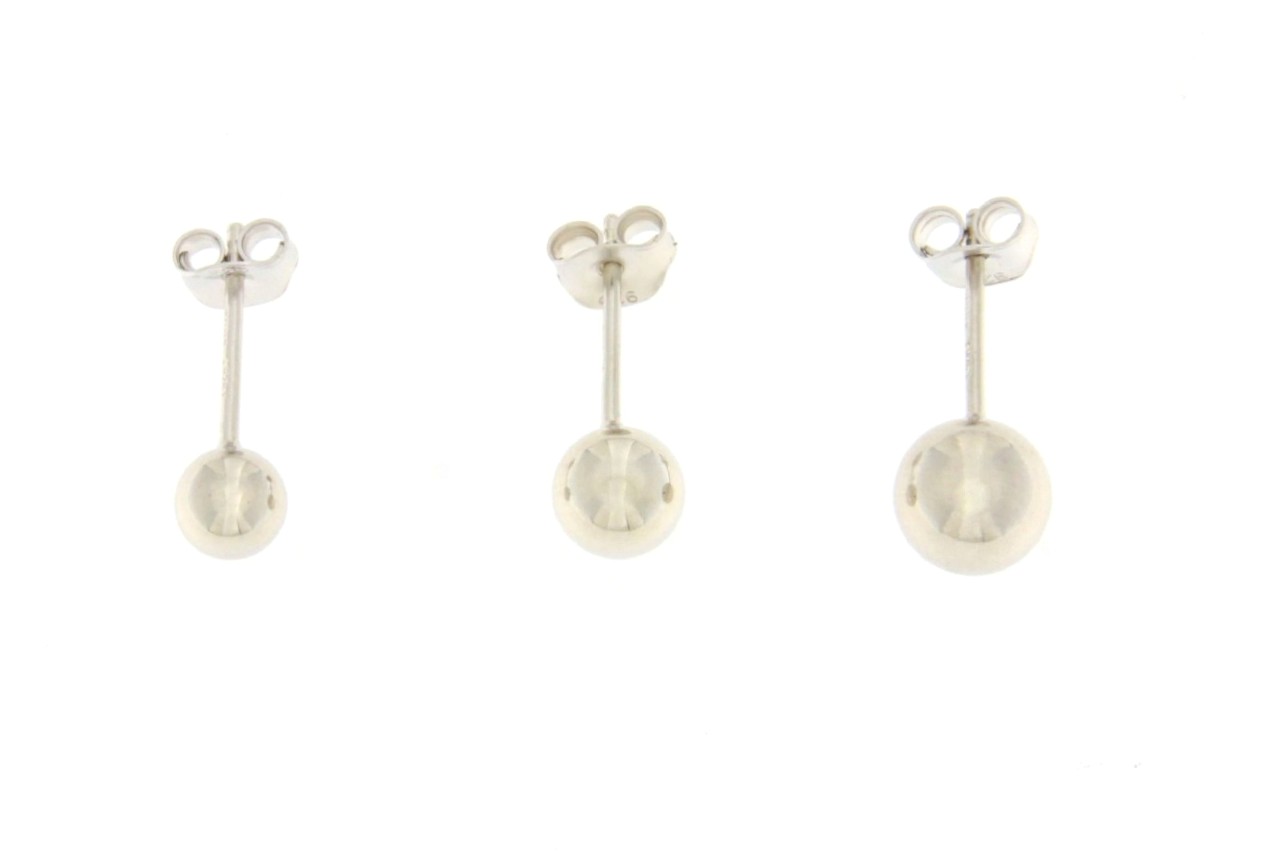 ORECCHINI A SFERA IN ARGENTO COD. ARG.1168/1169/1170