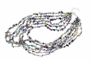 COLLANA MULTIFILO IN CHIPS DI PIETRA DURA COD. 2847