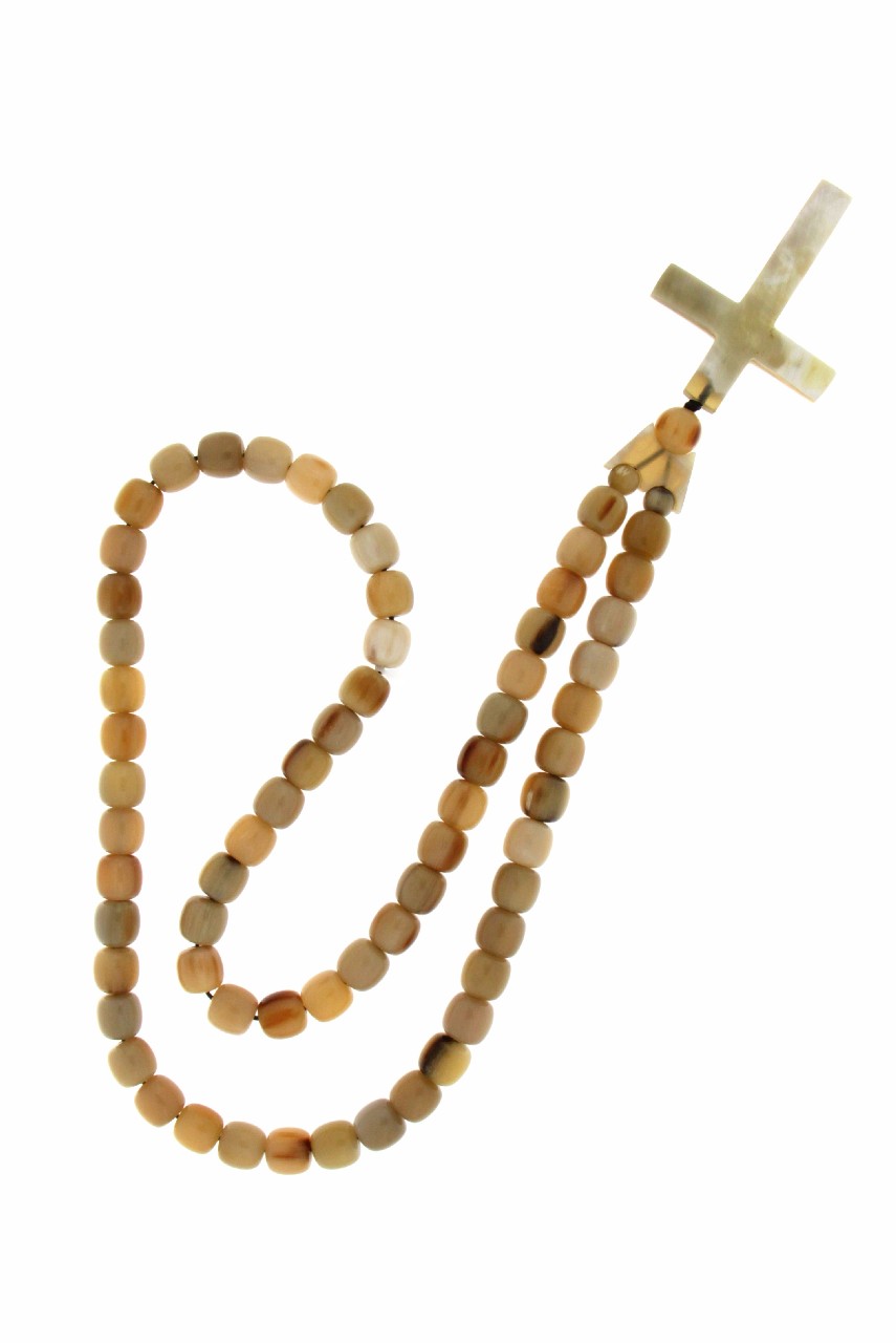 COLLANA IN CORNO CON CROCE COD. NE2024-1 - immagine 2
