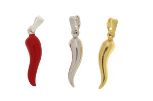 PENDENTE A CORNO PORTAFORTUNA COD. ARG.1473/1474
