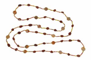 COLLANA IN DIASPRO ROSSO, AGATA E CRISTALLI COD. 3834