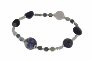 BRACCIALE CON SODALITE,EMATITE E QUARZO COD. 3816BR