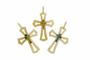 CORNO CROCE CON STRASS