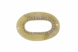 OVALE CORNO CON STRASS