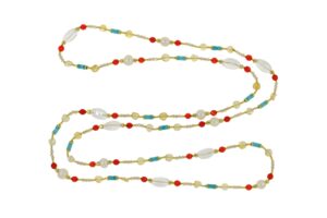 COLLANA CON PERLE DI FIUME E CORNIOLA COD. 3730-2