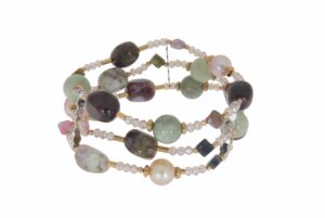 BRACCIALE A TRE FILI CON TORMALINA COD. 3803BR-3