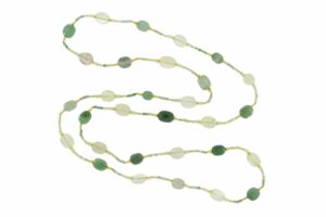 COLLANA CON AGATA MUSCHIATA, QUARZO LEMON COD. 3805-80CM
