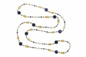 COLLANA CON SODALITE E CITRINO COD. 3817