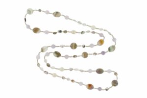 COLLANA CON DIASPRO E QUARZO RUTILATO COD. 3836
