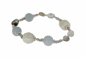 BRACCIALE CON DIASPRO E QUARZO RUTILATO COD. 3836BR