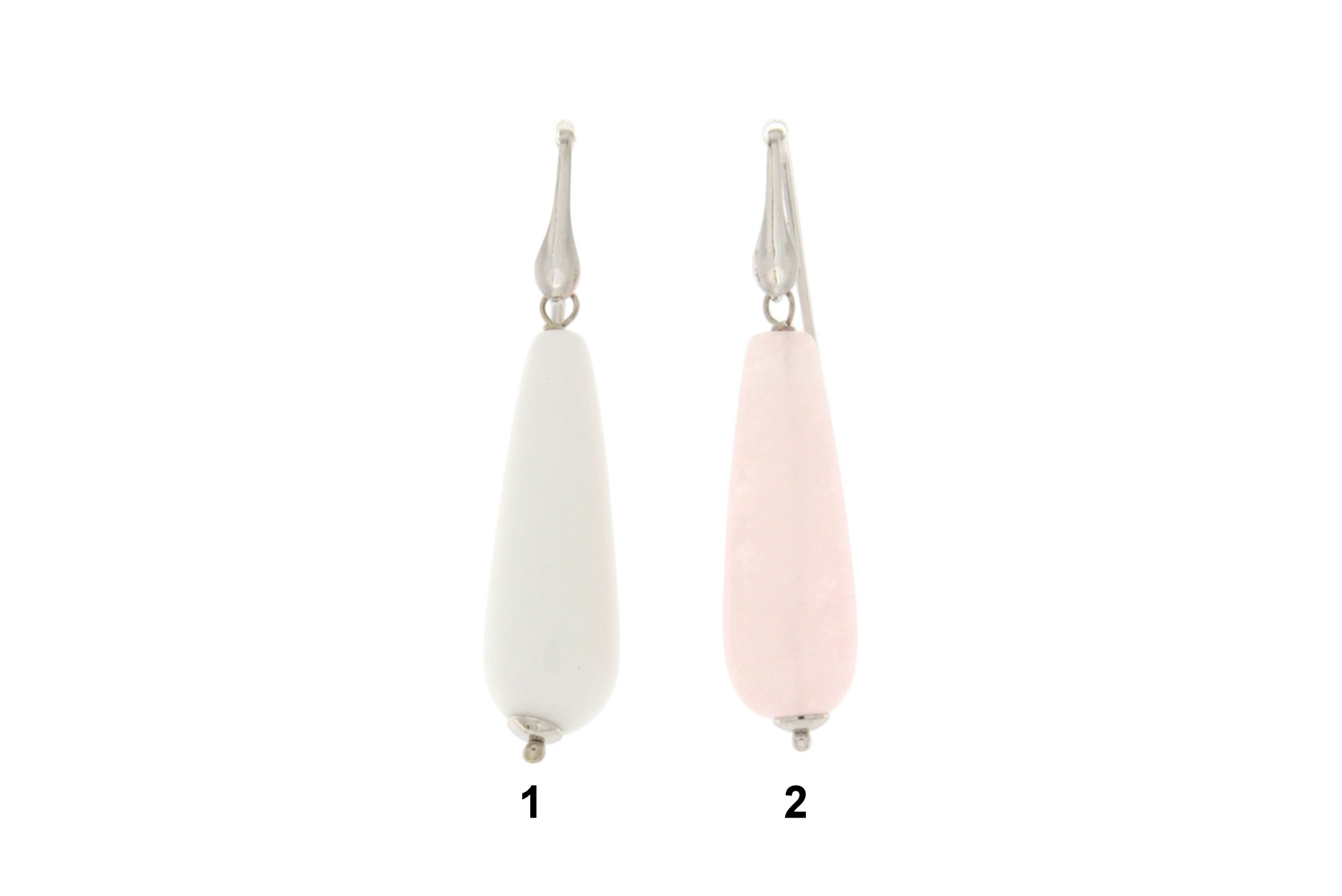 ORECCHINO IN ARGENTO CON PENDENTE A GOCCIA COD. GOCCIA2 - immagine 2