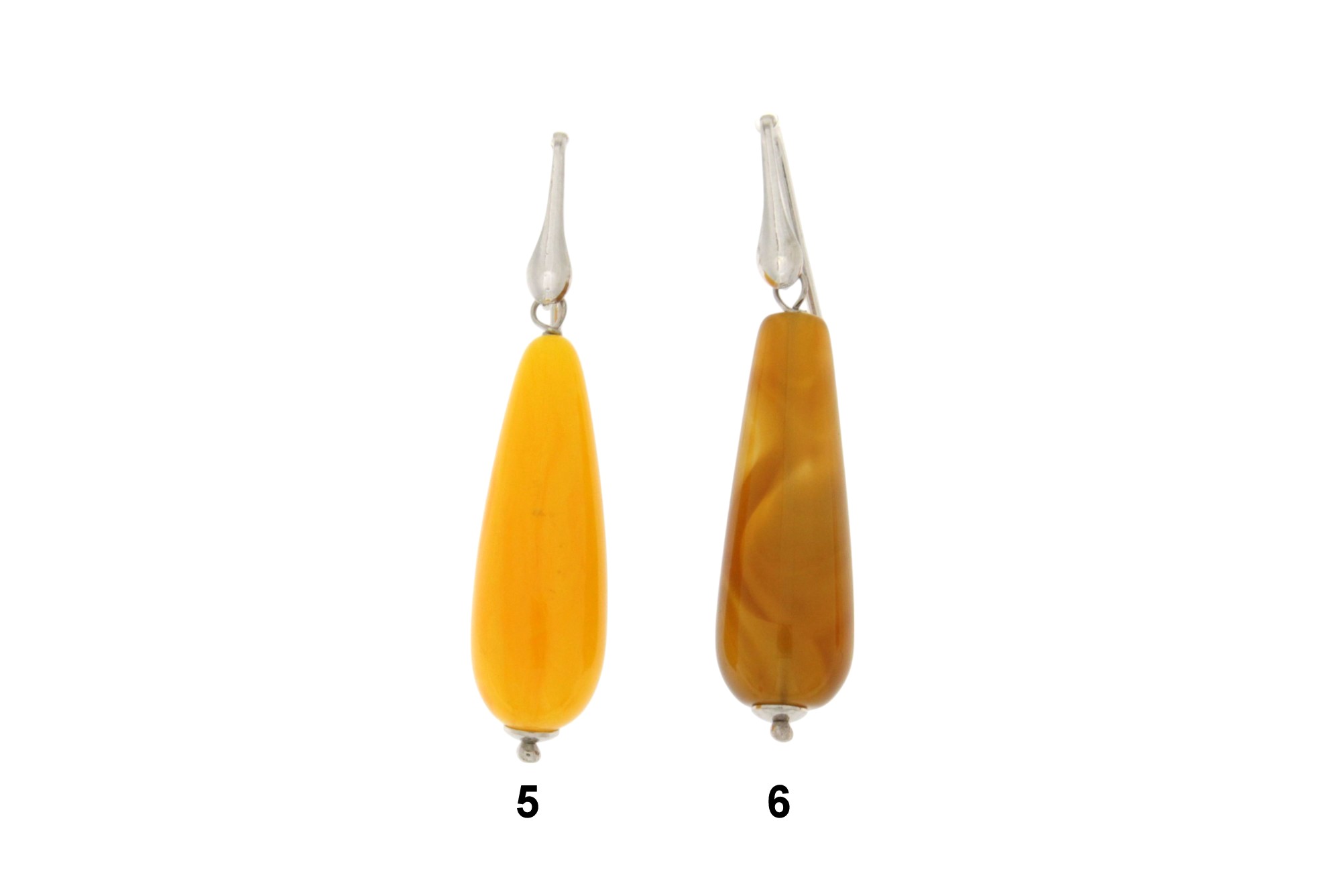 ORECCHINO IN ARGENTO CON PENDENTE A GOCCIA COD. GOCCIA2 - immagine 3