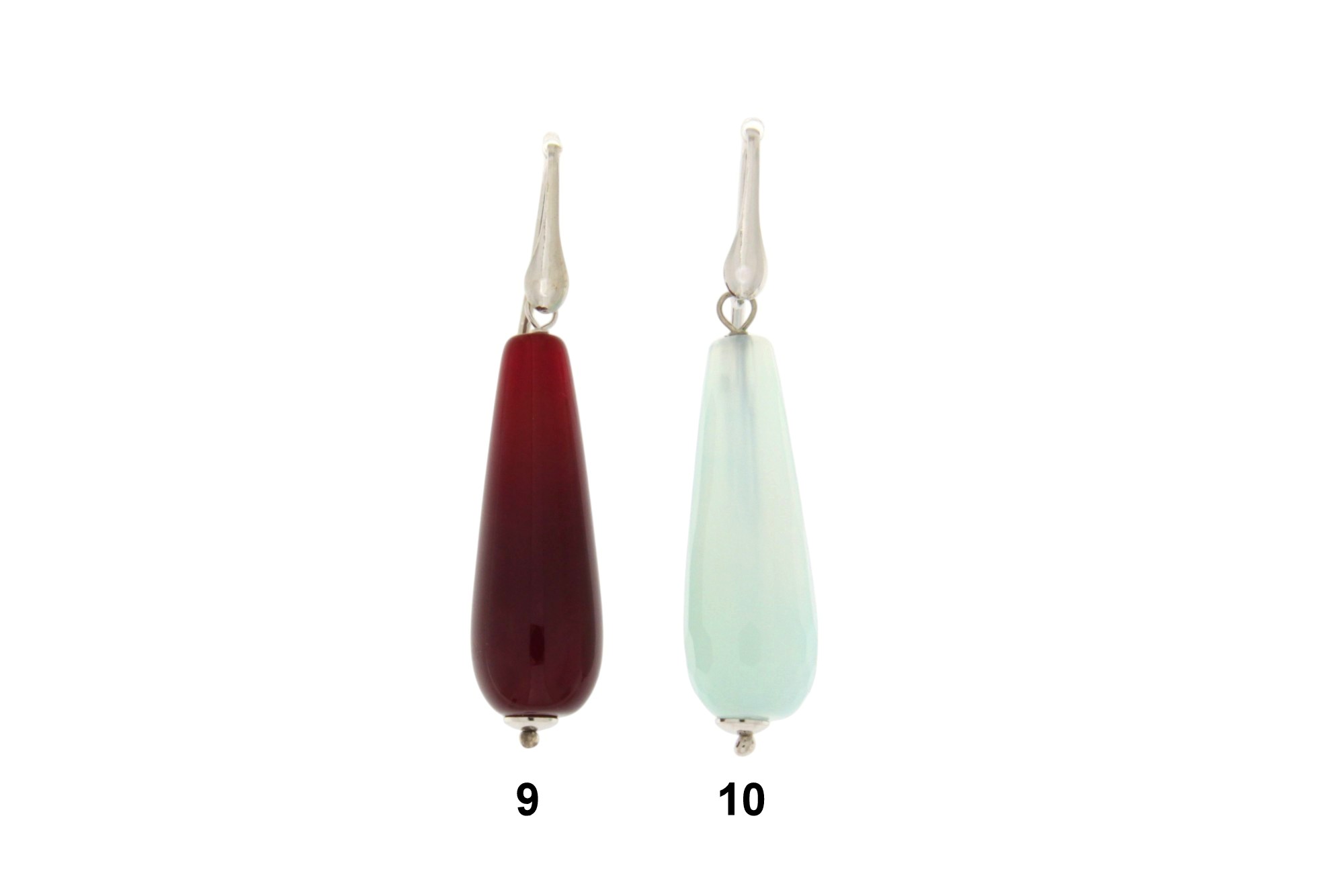 ORECCHINO IN ARGENTO CON PENDENTE A GOCCIA COD. GOCCIA2 - immagine 5