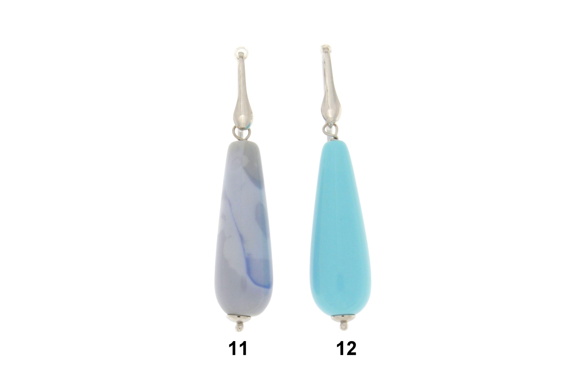 ORECCHINO IN ARGENTO CON PENDENTE A GOCCIA COD. GOCCIA2 - immagine 9
