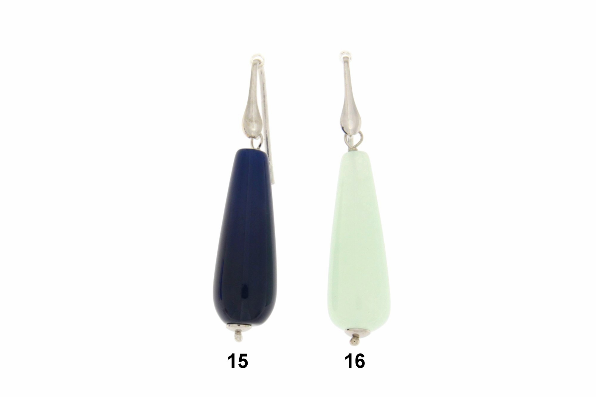 ORECCHINO IN ARGENTO CON PENDENTE A GOCCIA COD. GOCCIA2 - immagine 6