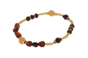 BRACCIALE IN GRANATO, QUARZO E EMATITE COD. 4019BR