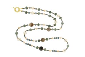 COLLANA IN QUARZO DENDRITICO COD. 4023-80CM