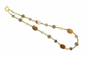 COLLANA IN QUARZO RUTILATO E FUME' COD. 4029-SH
