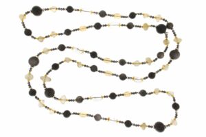 COLLANA OSSIDIANA E CRISTALLO DI ROCCA COD. 4030