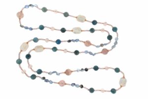 COLLANA CON APATITE, PERLE E QUARZO STRAWBERRY COD. 4033