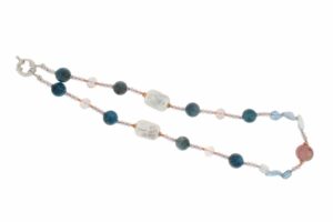 COLLANA CON APATITE, PERLE E QUARZO STRAWBERRY COD. 4033SH