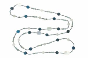 COLLANA IN APATITE E ACQUAMARINA COD.4035