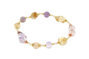 BRACCIALE IN AMETISTA E CITRINO COD. 4036BR