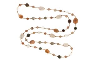 COLLANA IN PIETRA DI LUNA E PERLE COD. 4053