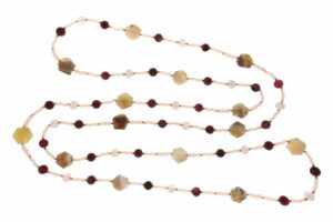 COLLANA IN AGATA BOTSWANA E GIADA COD. 4066