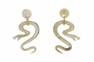 ORECCHINI IN CORNO A SERPE COD. 4116B
