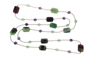 COLLANA CON GIADE E AGATE COD. 4309