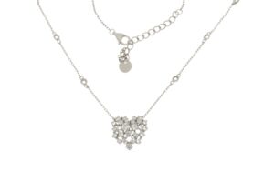 COLLANA IN ARGENTO CON CUORE ARG.2135