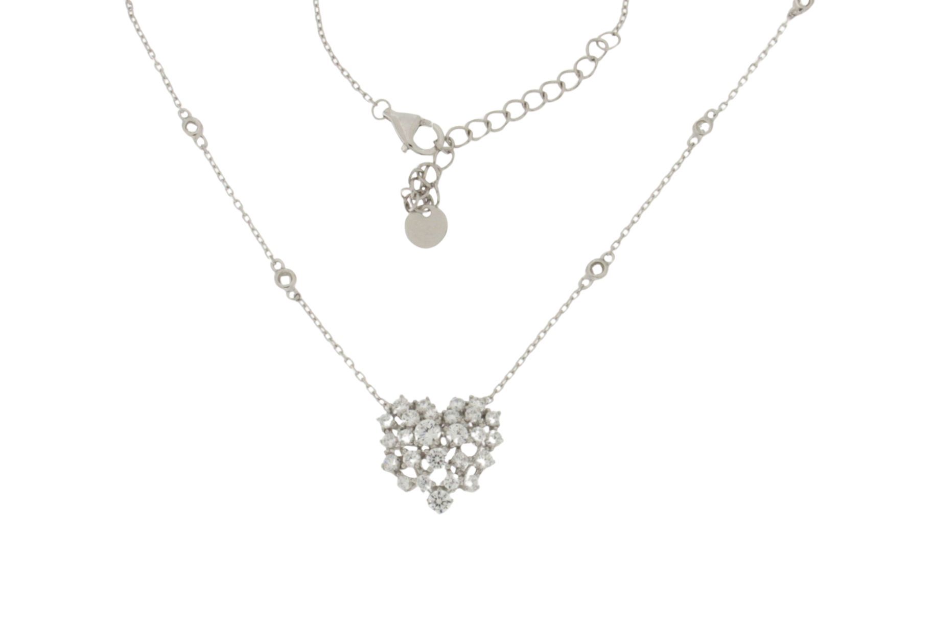 COLLANA IN ARGENTO CON CUORE ARG.2135