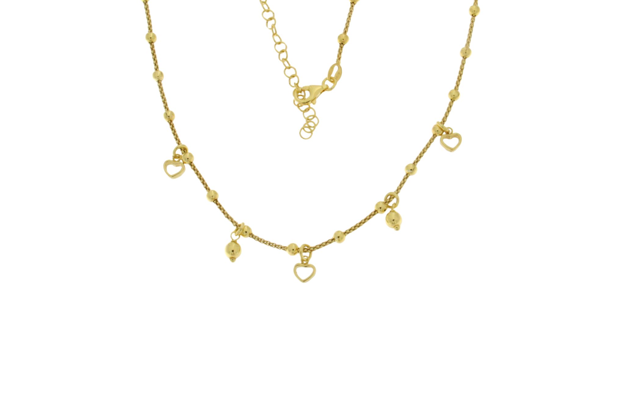 COLLANA IN ARGENTO CON CUORI ARG.1947 - immagine 2