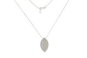 COLLANA CON PENDENTE A FOGLIA ARG.2036