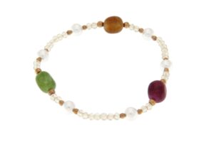 BRACCIALE IN VETRO E GIADA COD. 4046BR