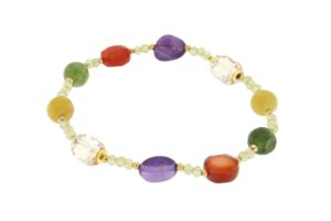 BRACCIALE CON AMETISTA, CORNIOLA E QUARZO COD. 4048BR