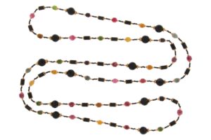 COLLANA IN AGATA NERA E GIADA COD. 4133